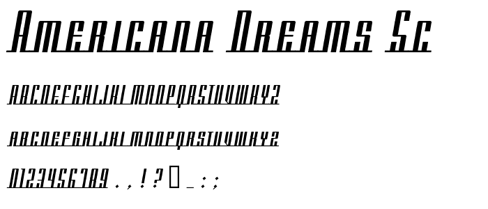 Americana Dreams SC font